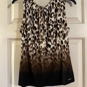 Leopard Print Sleeveless Top